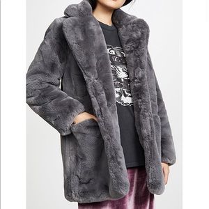 Apparis Sophie Faux Fur Coat sz M